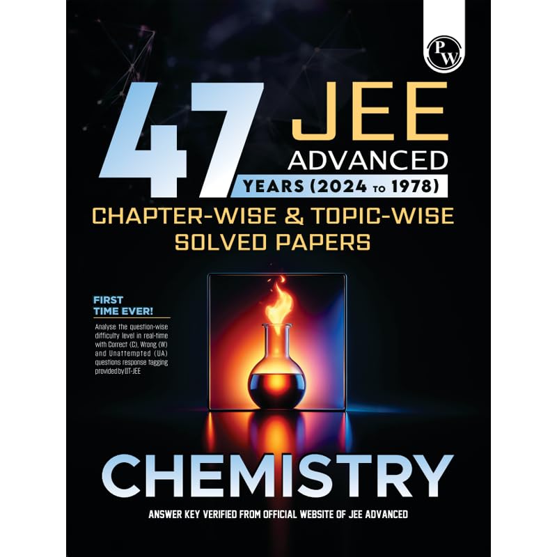 Physics Wallah (PW) 47 Years Chemistry Chapterwise and Topicwise Solved Papers - Latest For 2025 Examination