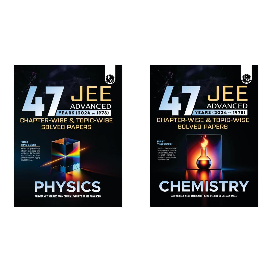 Physics Wallah (PW) 47 Years Physics & Chemistry (Set of 2 Books) - Latest For 2025 Examination