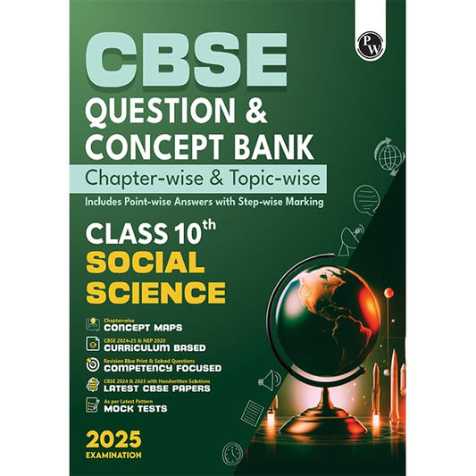 Physics Wallah (PW) CBSE Question Bank Social Science Class 10 - Latest For 2025 Examination