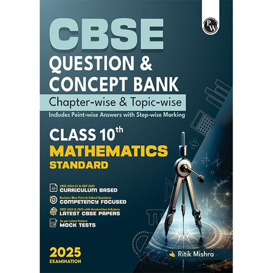 Physics Wallah (PW) CBSE Question Bank Mathematics Class 10 - Latest For 2025 Examination