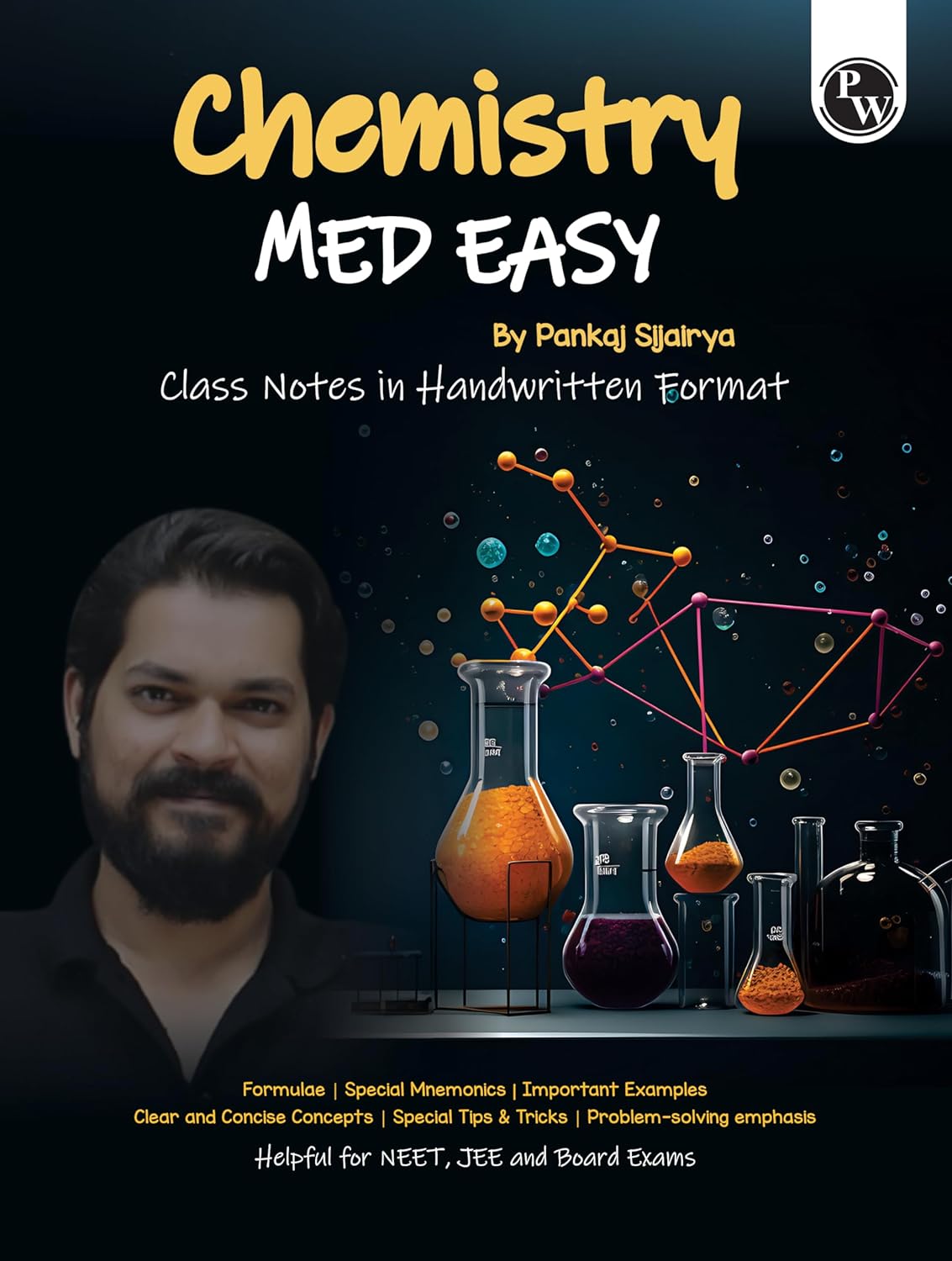 Physics Wallah (PW) Physics & Chemistry Med Easy Hand Written Notes (Set of 2 Books) - Latest For 2024-25 Examination