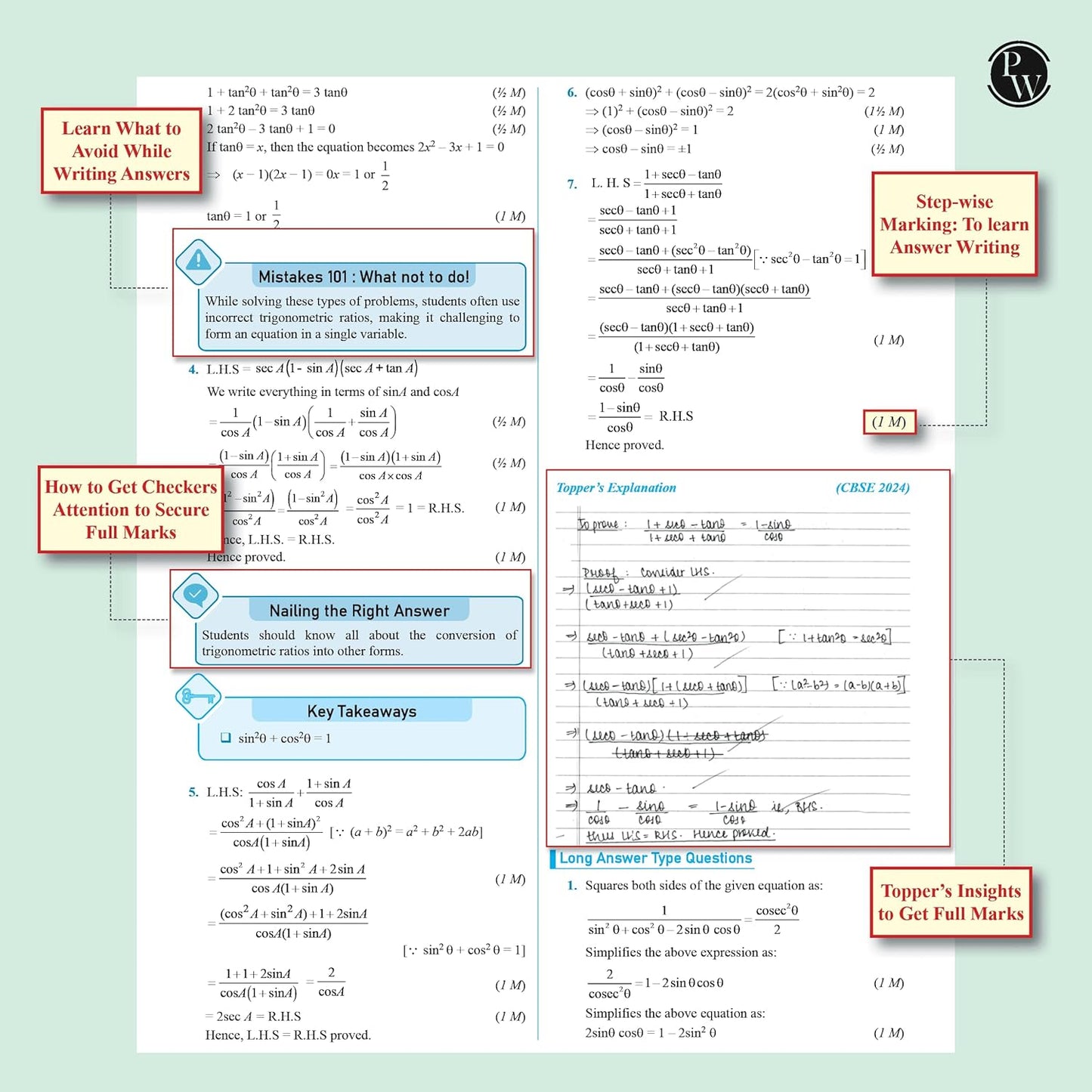Physics Wallah (PW) CBSE Question & Concept Bank Mathematics (standard) for Class 10 - Chapterwise & Topic-wise (with 50% Competency Questions) - for 2026 Examinations