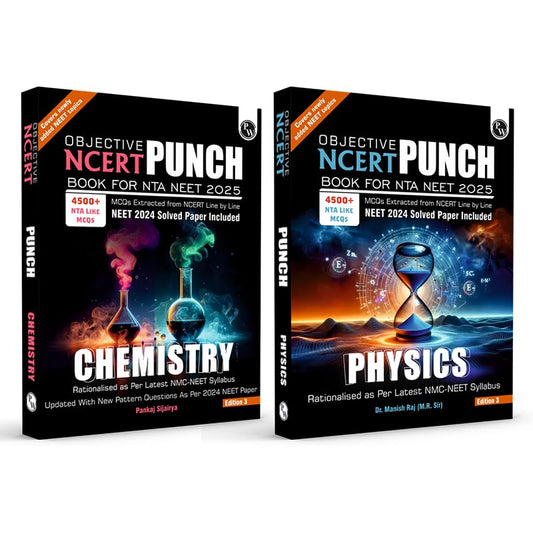 Physics Wallah (PW) Objective NCERT Punch Physics and Chemistry Competitive Exams JEE I Includes A&R and Statement Type Questions I Set of 2 Books