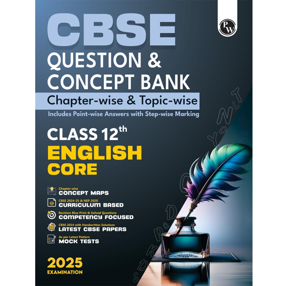 Physics Wallah (PW) CBSE Question & Concept Bank English Class 12 - Latest For 2025 Examination