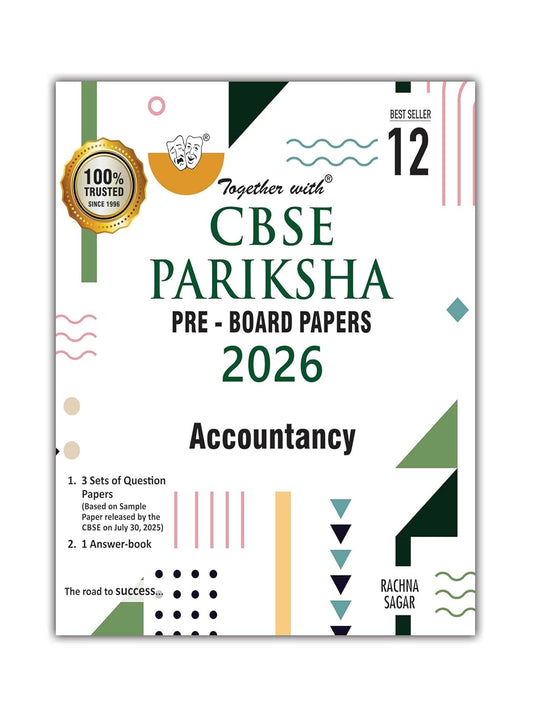 Together with CBSE Pariksha Pre-Board Papers Accountancy for Class 12 - Latest For 2026 Session - Paperback