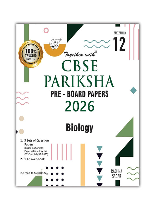 Together with CBSE Pariksha Pre-Board Papers Biology for Class 12 - Latest For 2026 Session - Paperback
