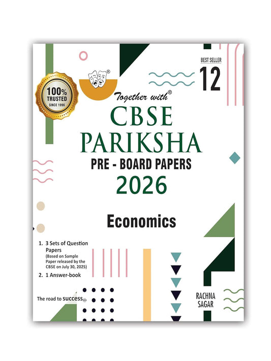 Together with CBSE Pariksha Pre-Board Papers Economics for Class 12 - Latest For 2026 Session - Paperback