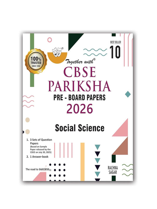 Together with CBSE Pariksha Pre-Board Papers Social Science for Class 10 - Latest For 2026 Session - Paperback