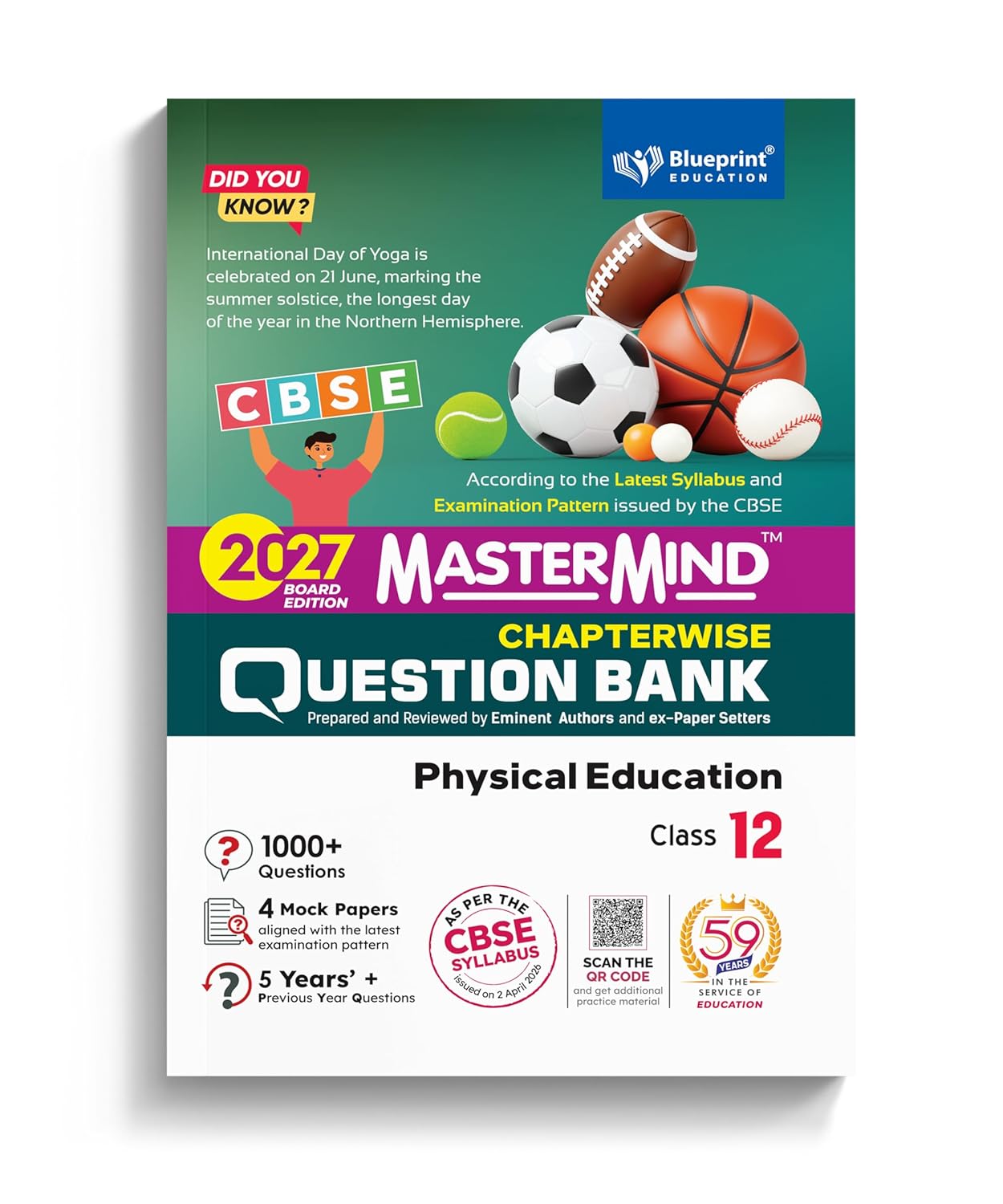 Blueprint - Mastermind Physical Education CBSE Question Bank for Class 12 - Latest for 2027 Examination