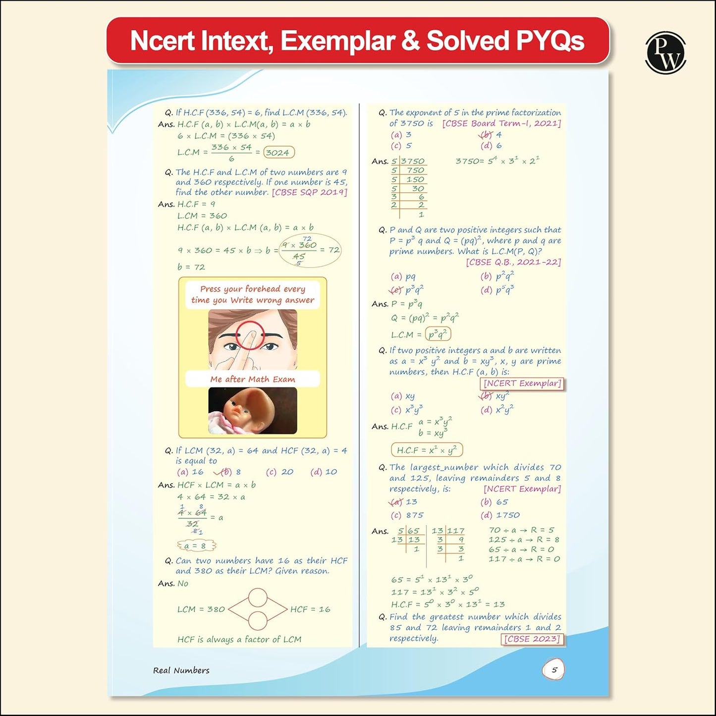 Physics Wallah (PW) CBSE Mathematics Made Easy Handwritten Notes By Ritik Mishra for Class 10 - Latest Edition