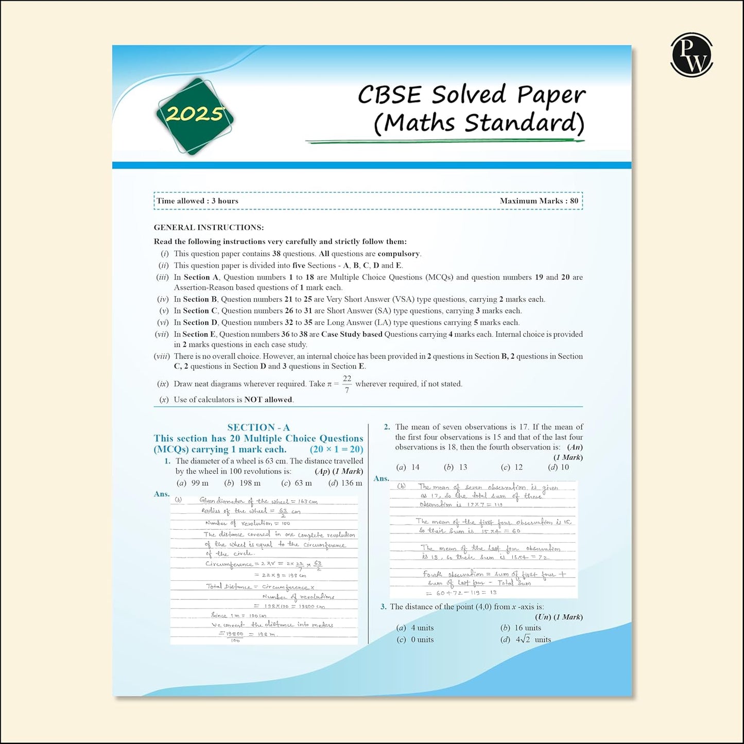 Physics Wallah (PW) CBSE Mathematics Made Easy Handwritten Notes By Ritik Mishra for Class 10 - Latest Edition
