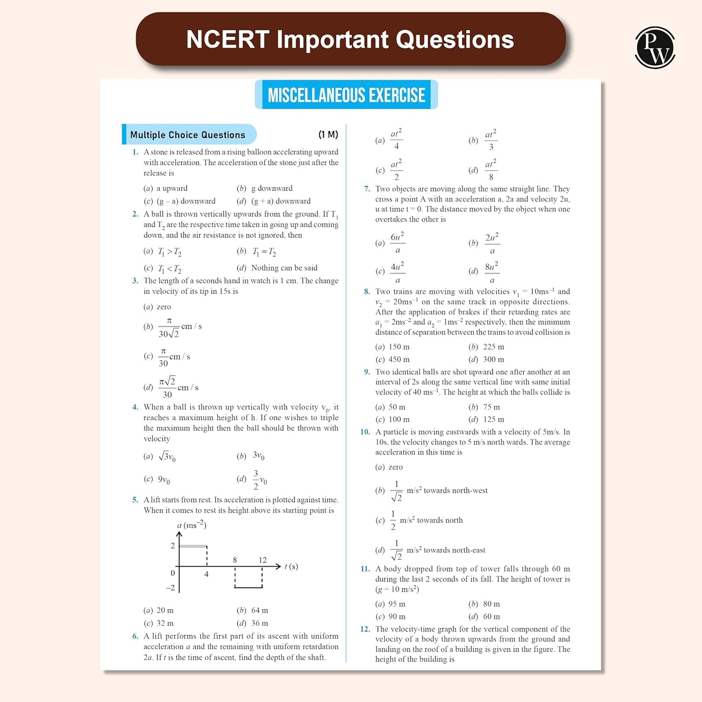 Physics Wallah (PW) CBSE Question & Concept Bank (QCB) Physics, Chemistry & Mathematics for Class 11 - Set of 3 Books - Chapter-wise and Topic-wise Solved Questions with Competency Based Question - for 2026 Examination