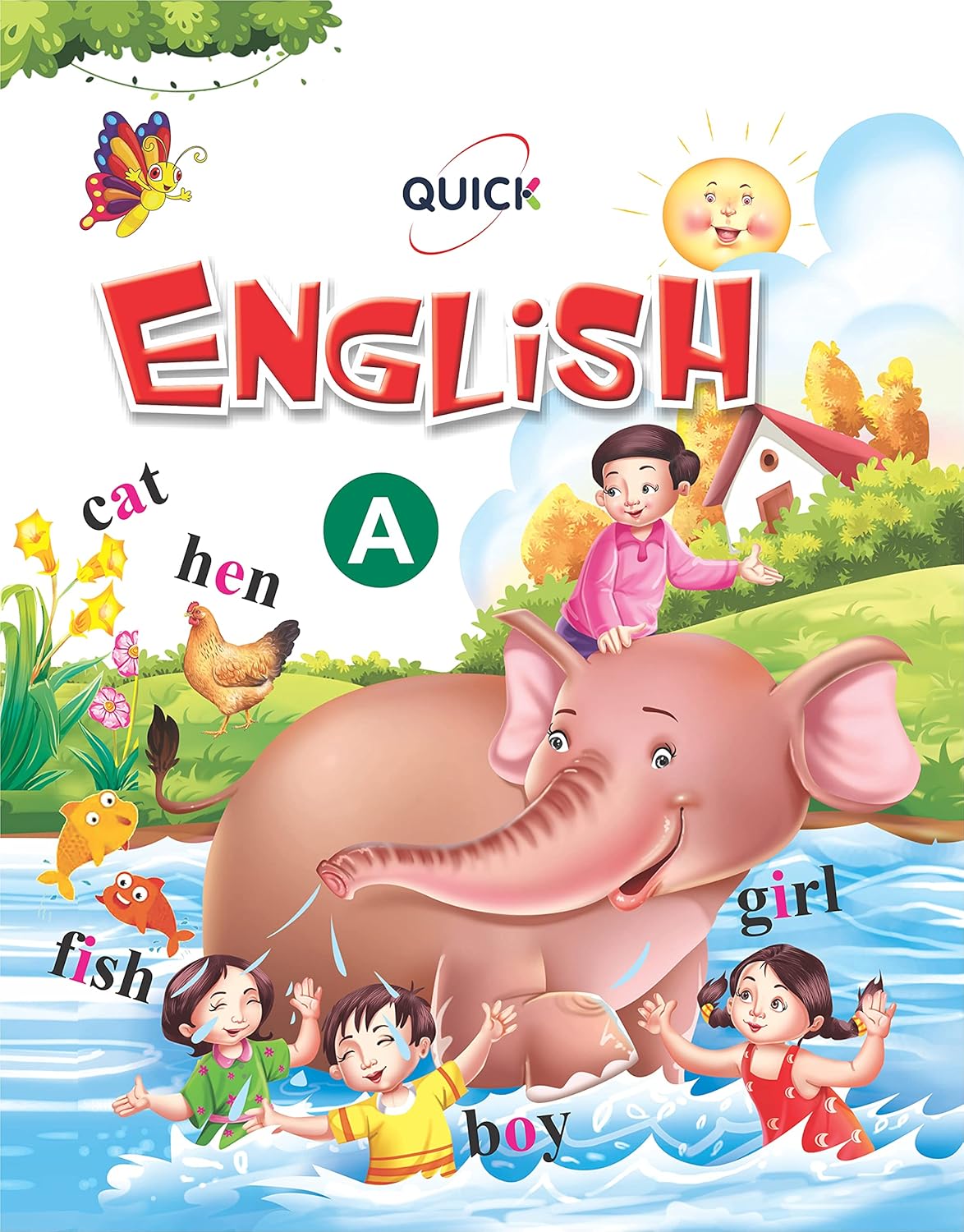 Unique English A (Book to Learn & Practice English Alphabet and Words for 2-5 year old children - ABC)