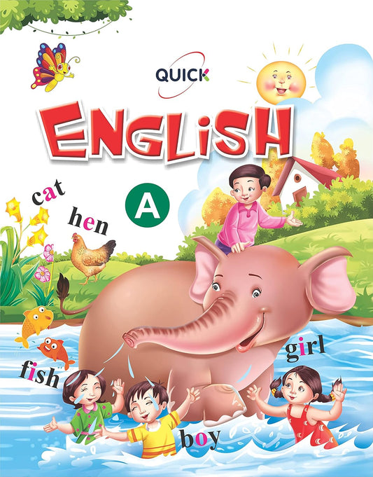 Unique English A (Book to Learn & Practice English Alphabet and Words for 2-5 year old children - ABC)