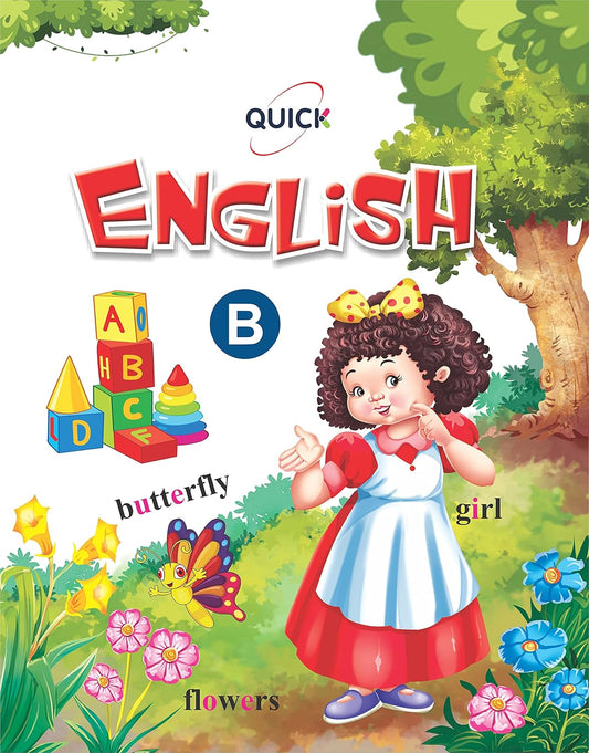 Unique English B (Vowels Book For Kids English Speaking Book For Kids Nursery Book English Alphabet and Words Book English Fun Book - 2 to 5 Year)