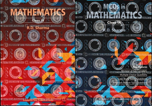 Dhanpat - RD Sharma Mathematics for Class 9 CBSE for 2026 Session With MCQs Book. Set of 2 Books. Paperback