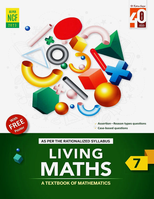 Ratna - A Textbook of Living Mathematics for Class 7 - As Per the Rationalized Edition