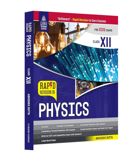 S Chand Rapid Revision in Physics for Class 12 (By Abhishek Dutta) - for 2026 Exams