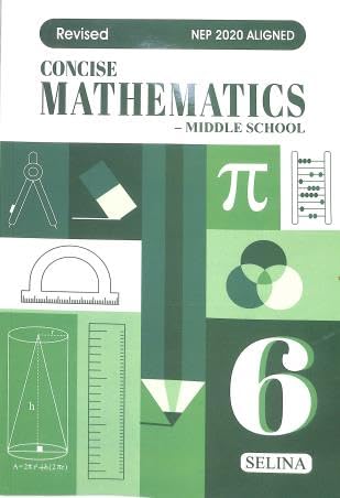 Selina Concise Mathematics For Class 6 - Latest for 2025-26 Session