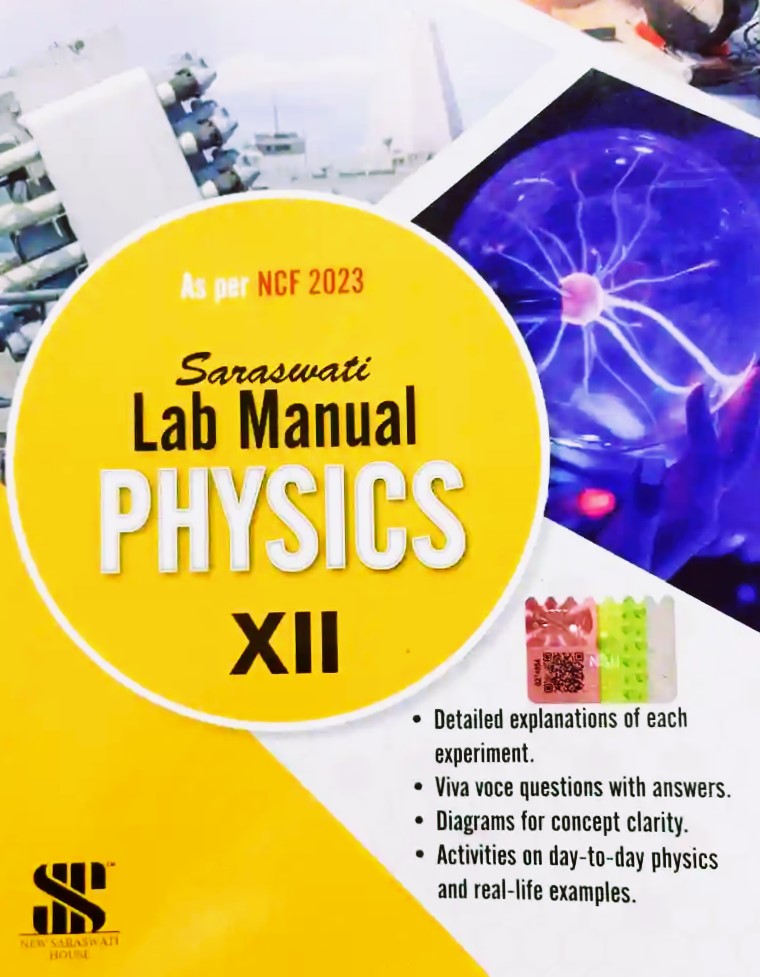 Saraswati Physics Lab Manual for Class 12 (Hardbound) - Latest for 2025 Session. Paperback
