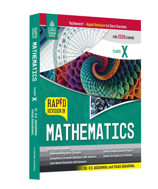 S Chand Rapid Revision in Mathematics for Class 10 (By Dr. R.S. Aggarwal and Vikas Aggarwal) -  for 2026 Exams