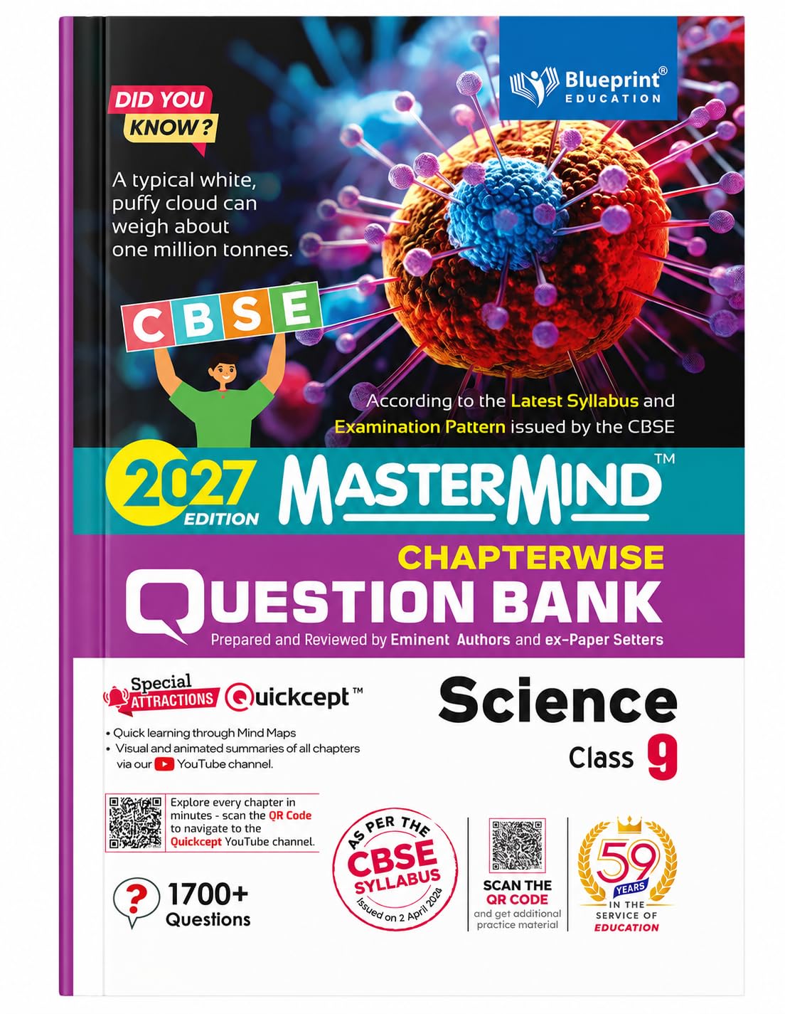 Blueprint - MasterMind CBSE Question Bank English Language (R1 & R2), Science and Social Science (Part 1) for Class 9 _Set of 3 Books - According to the Latest Syllabus and Examination Pattern issued by the CBSE - 2027 Edition