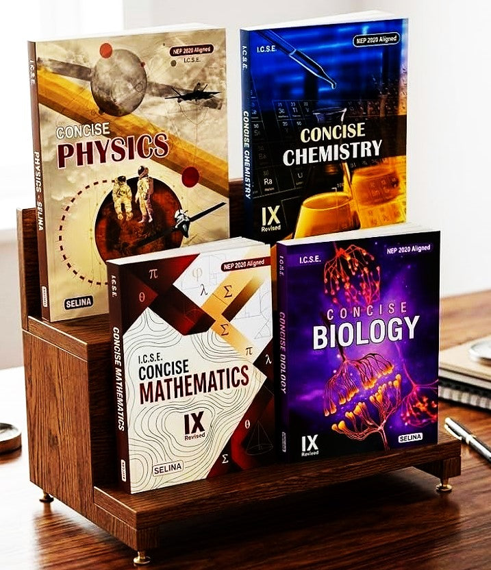 Selina ICSE Class 9 Concise Physics, Concise Chemistry, Concise Mathematics & Concise Biology - Combo of 4 books. Latest for 2027 Session. Paperback