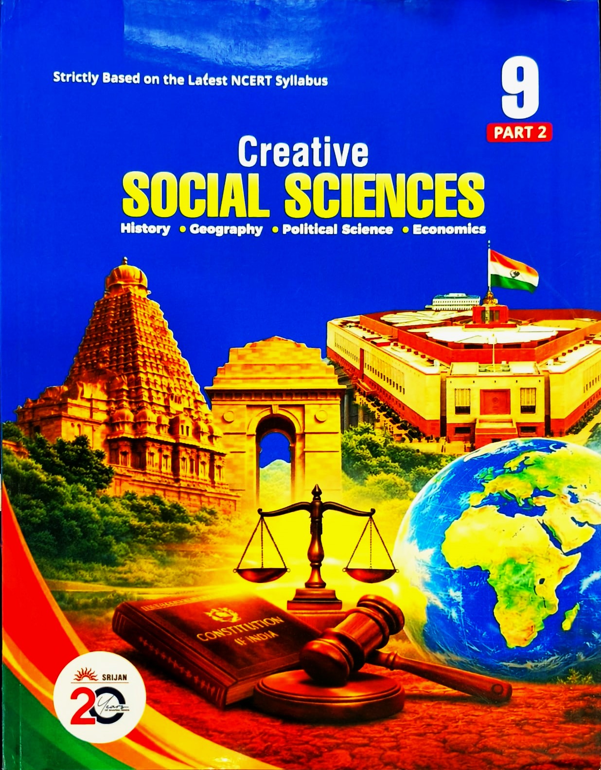 Srijan - Creative Social Sciences for Class 9 (Part 1 and 2) - Set of 2 Books - Strictly based on the latest NCERT Syllabus