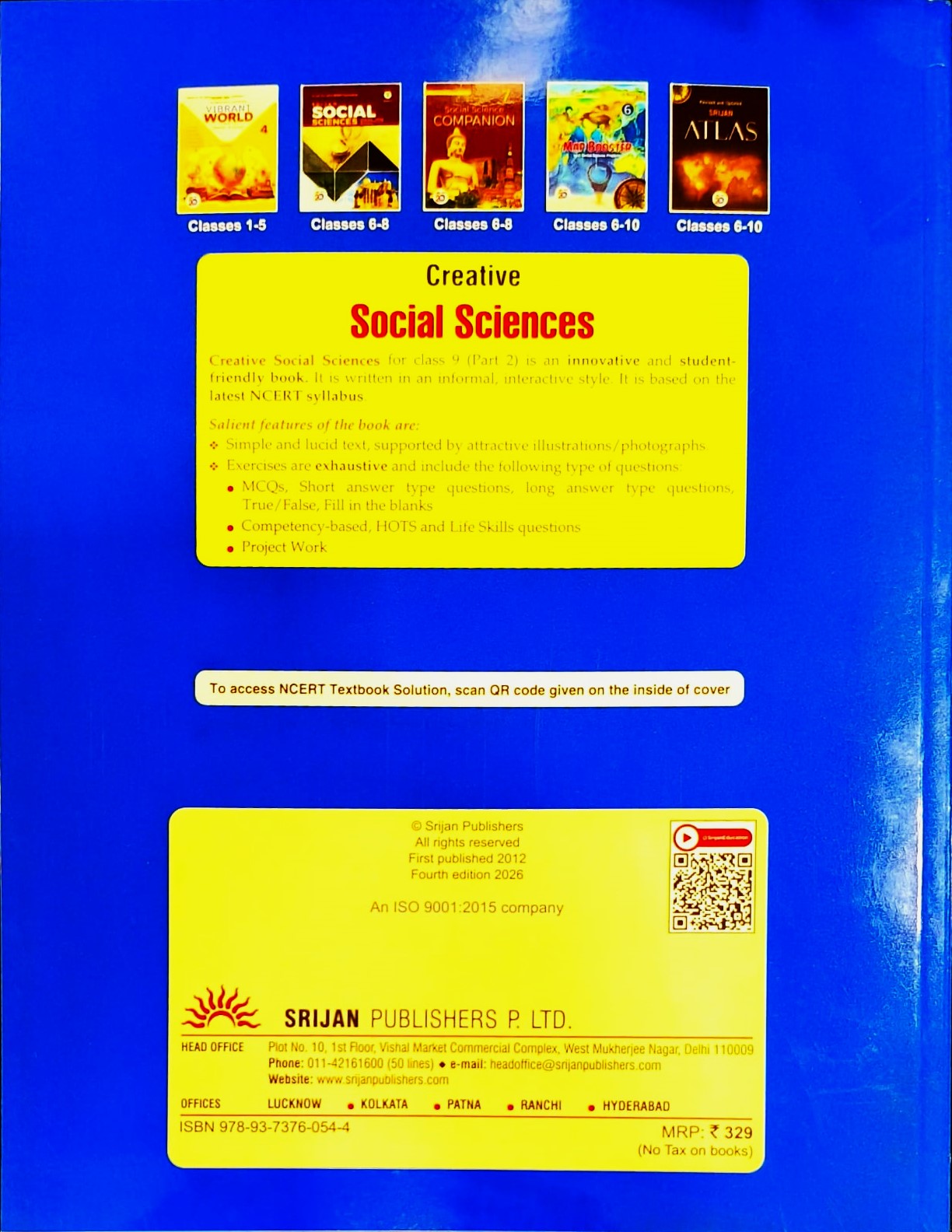 Srijan - Creative Social Sciences for Class 9 (Part 2) - Strictly based on the latest NCERT Syllabus
