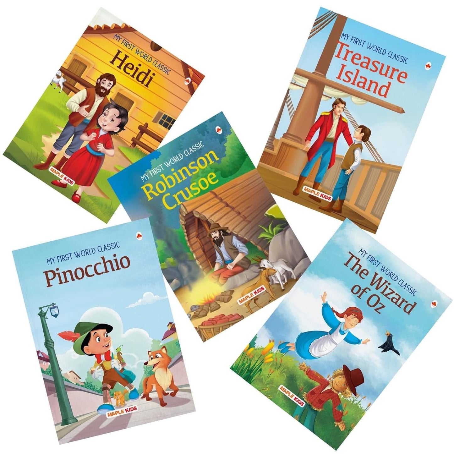 Maple - Story Books for Kids - World Classic (Set of 10 Books) - Moral Stories -Bedtime Children Story Book -Read Aloud to Infants, Toddlers