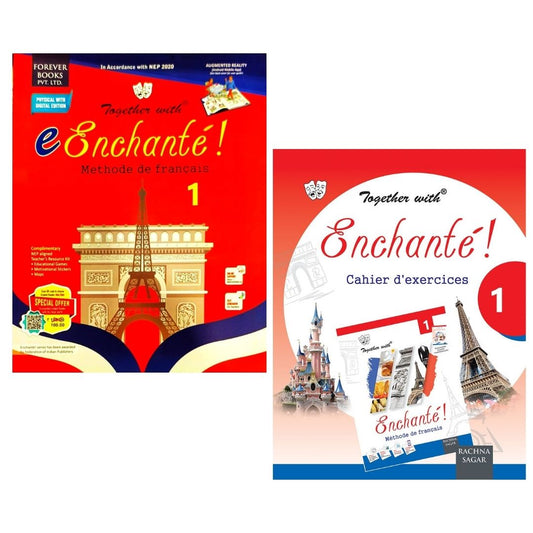 Together With e Enchante ! Methode De Francais (Textbook) & Enchante! Cahier d' exercices (Workbook) 1 - Set of 2 Books