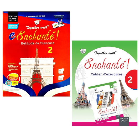 Together With e Enchante ! Methode De Francais (Textbook) & Enchante! Cahier d' exercices (Workbook) 2 - Set of 2 Books
