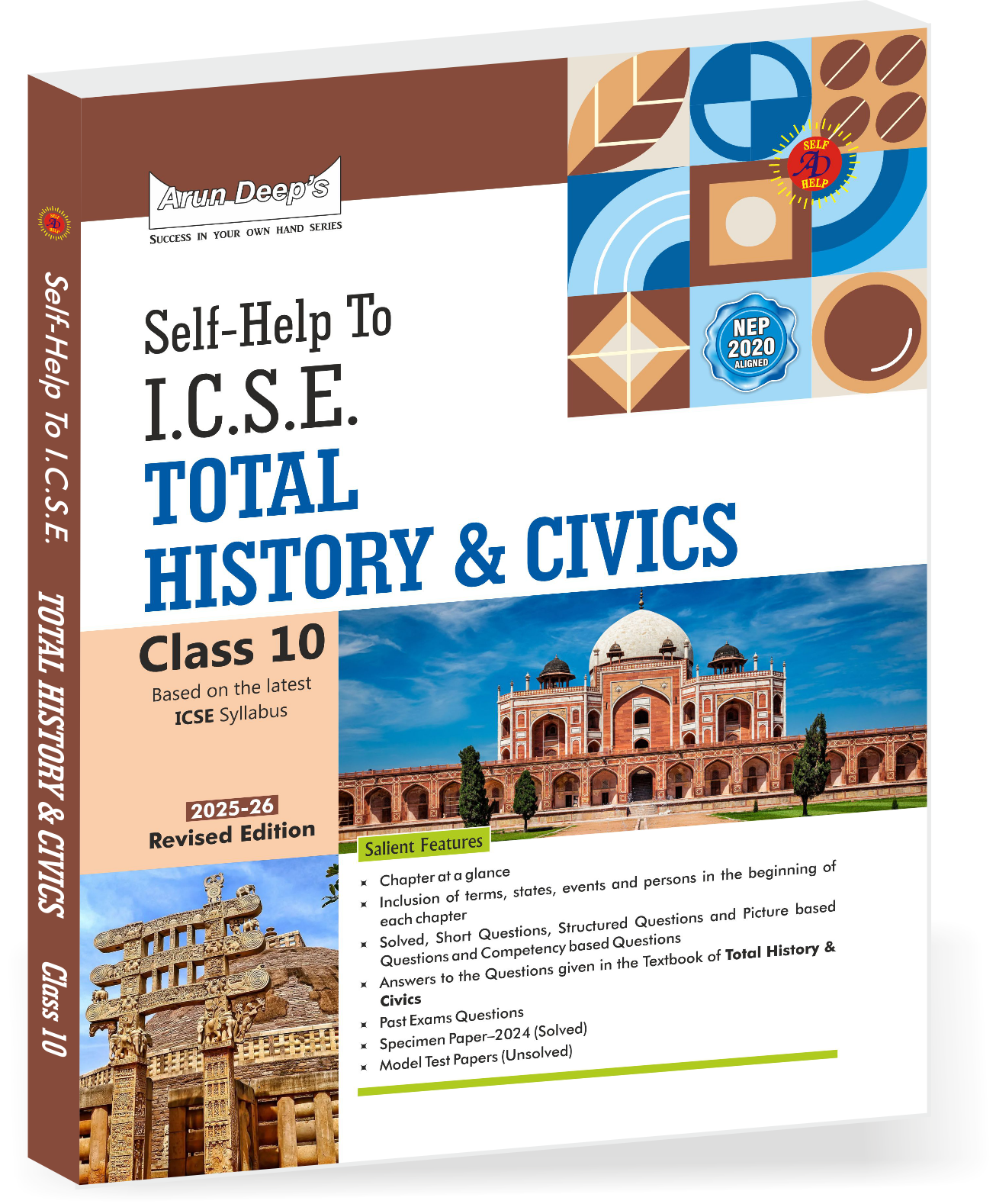 Arundeep's Self Help to ICSE History & Civics For Class 10 - Latest for 2025-26 Session. Paperback