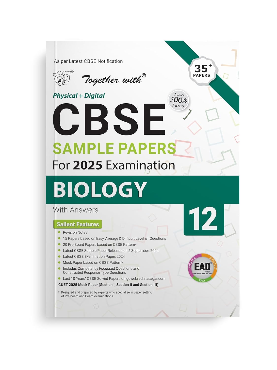 Together with CBSE EAD (Physical + Digital) Sample Paper Biology for Class 12 - Latest for 2025 Examination - Paperback