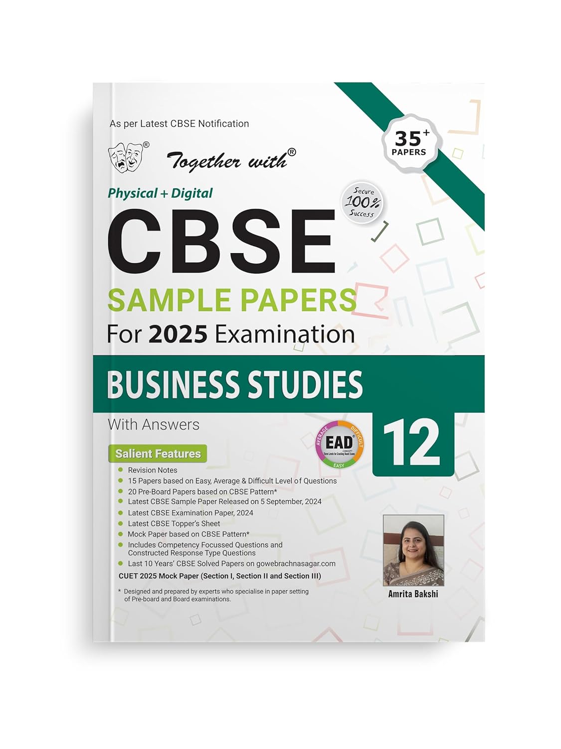 Together with CBSE EAD (Physical + Digital) Sample Paper Business Studies for Class 12 - Latest for 2025 Examination - Paperback