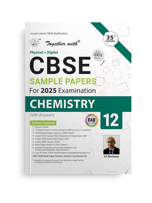 Together with CBSE EAD (Physical + Digital) Sample Paper Chemistry for Class 12 - Latest for 2025 Examination - Paperback