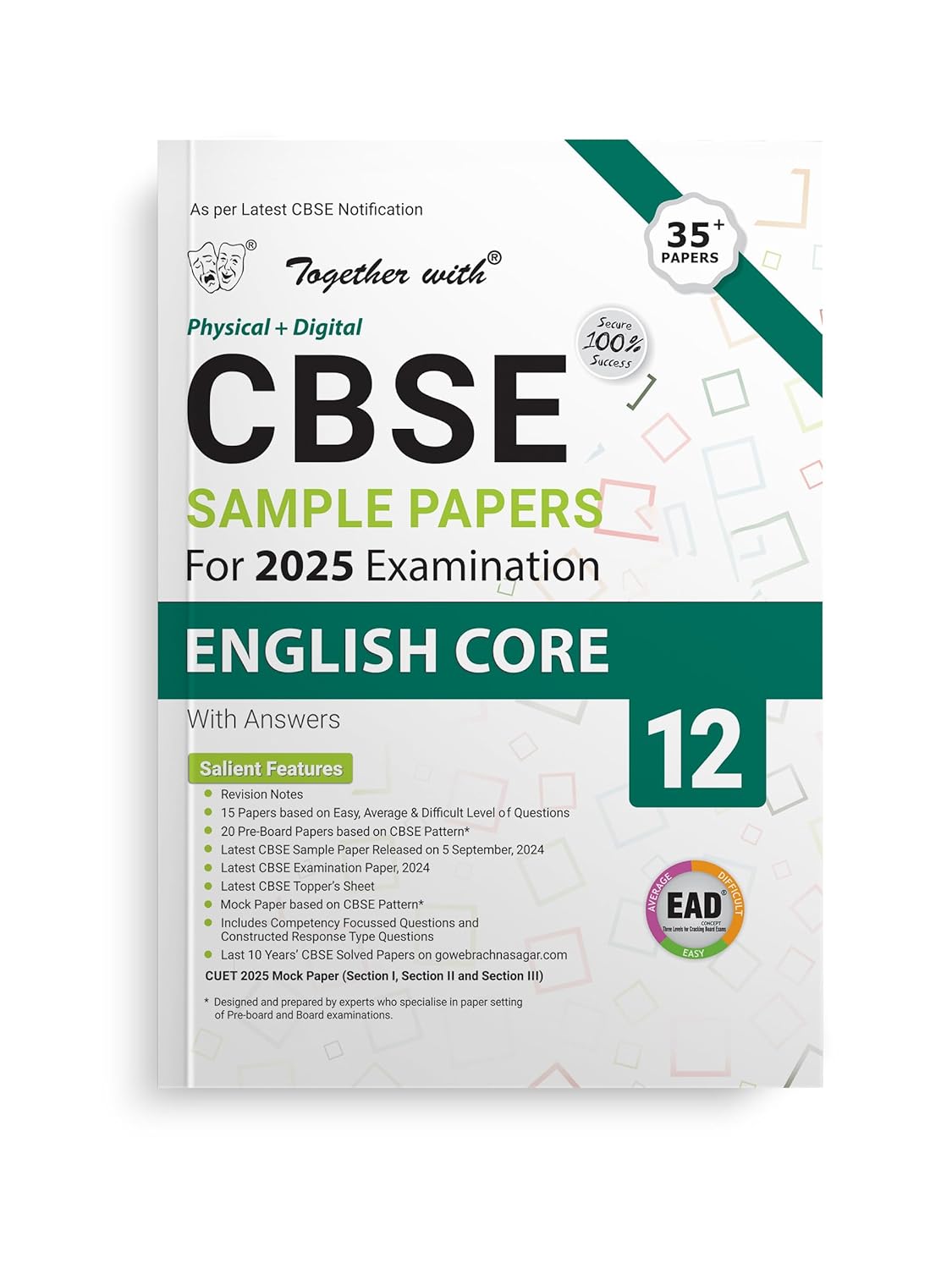 Together with CBSE EAD (Physical + Digital) Sample Paper English Core for Class 12 - Latest for 2025 Examination - Paperback