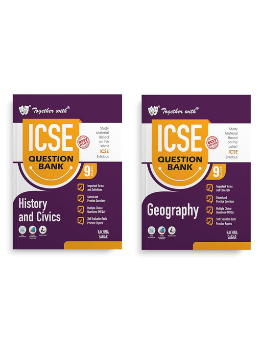 Together With ICSE History & Civics and Geography Question Bank Class 9 - Set of 2 Books - Solved & Practice Papers for Exam 2025 (Paperback)