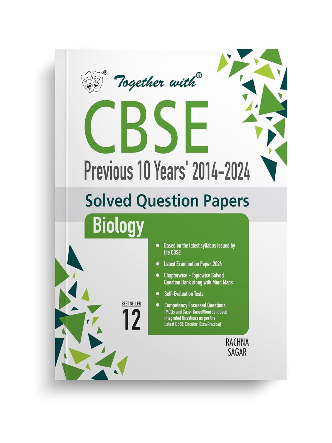 Together With Biology CBSE Previous 10 Year's Solved Question Paper Class 12 Exam 2025 (Paperback)