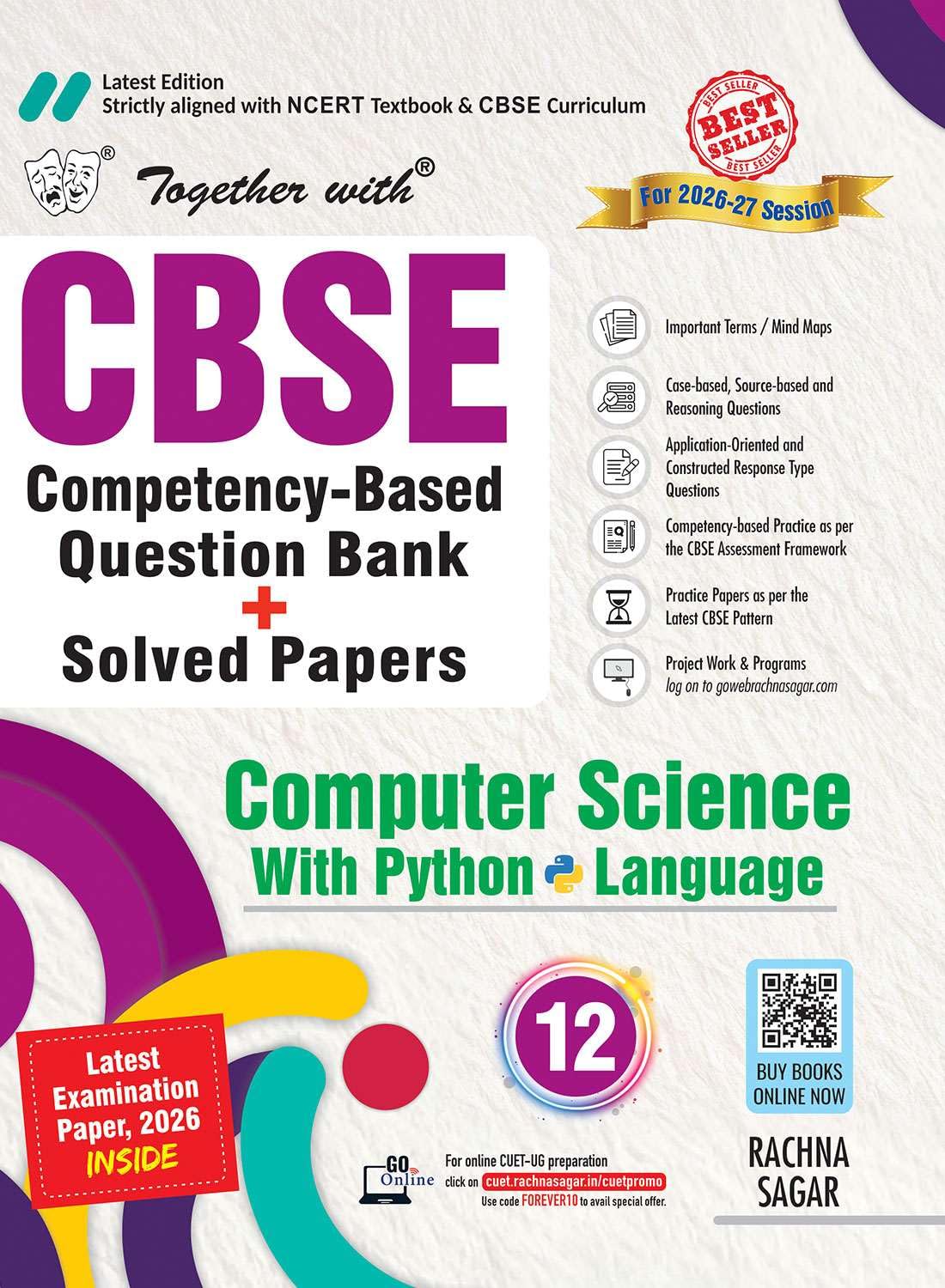 Together With CBSE Question Bank Computer Science with Python Language For Class 12 - Latest for 2026-27 Session