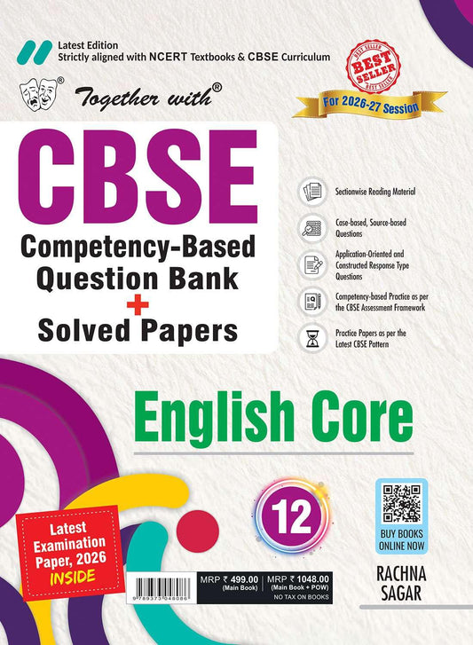 Together With CBSE Question Bank English Core for Class 12 - Latest 2026-27 Edition