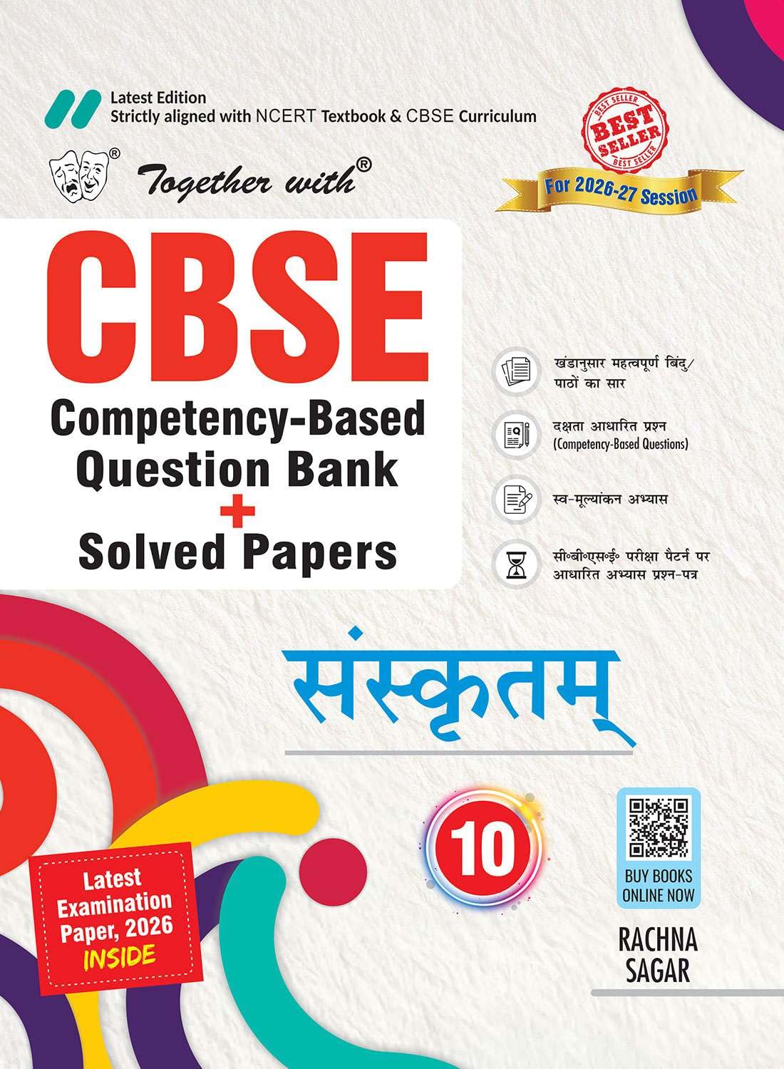 Together With CBSE Question Bank Sanskrit for Class 10 - Latest for 2026-27 Examination