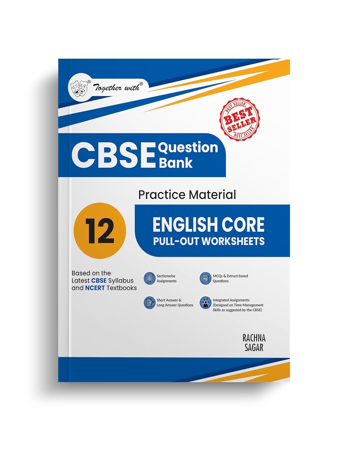 Together With CBSE Question Bank (Practice Material) English Core (Pull out Worksheets) For Class 12 - Latest for 2025-26 Session