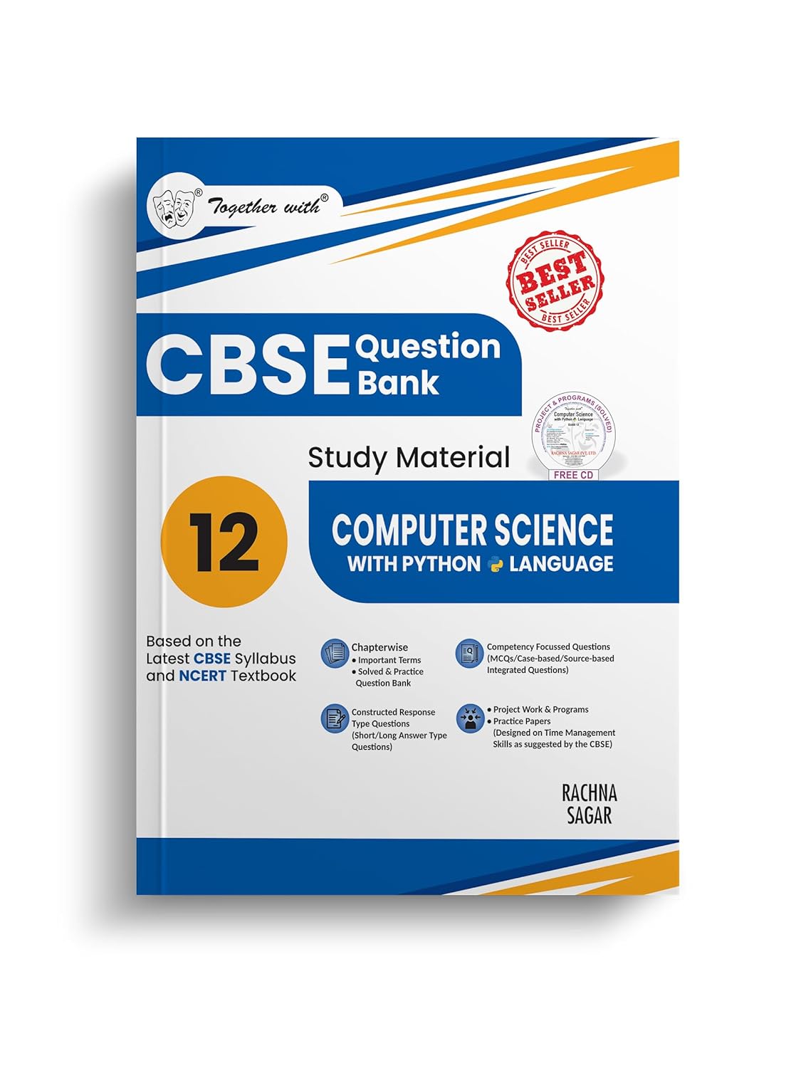 Together With CBSE Question Bank (Study Material) Computer Science with Python Language For Class 12  - Latest for 2025-26 Session