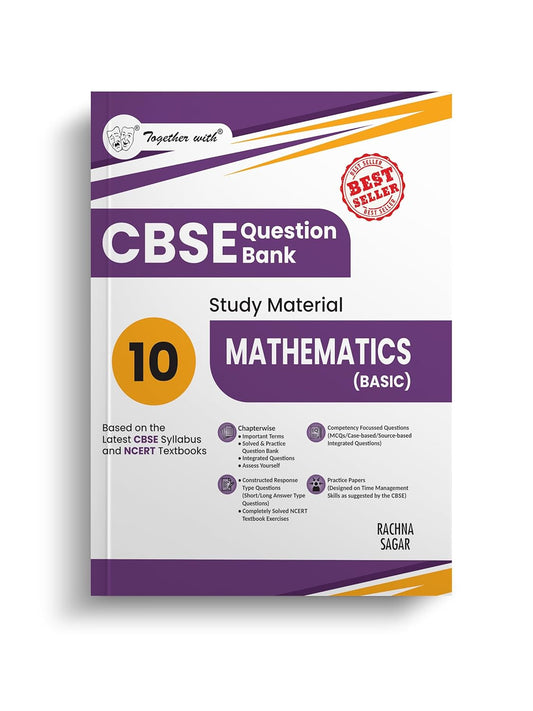 Together With CBSE Question Bank (Study Material) Mathematics Basic for Class 10 - Latest for 2025-26 Edition. Paperback