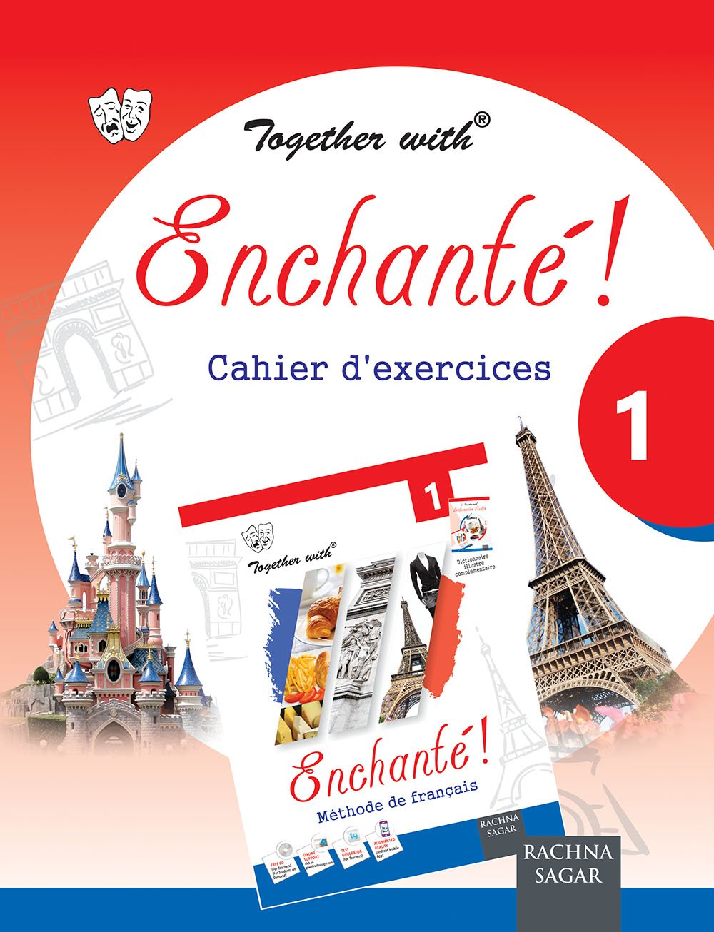 Together With e Enchante ! Methode De Francais (Textbook) & Enchante! Cahier d' exercices (Workbook) 1 - Set of 2 Books