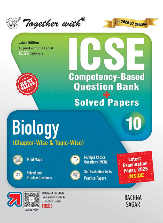 Together With ICSE Question Bank Biology for Class 10 - Latest for 2027 Examination