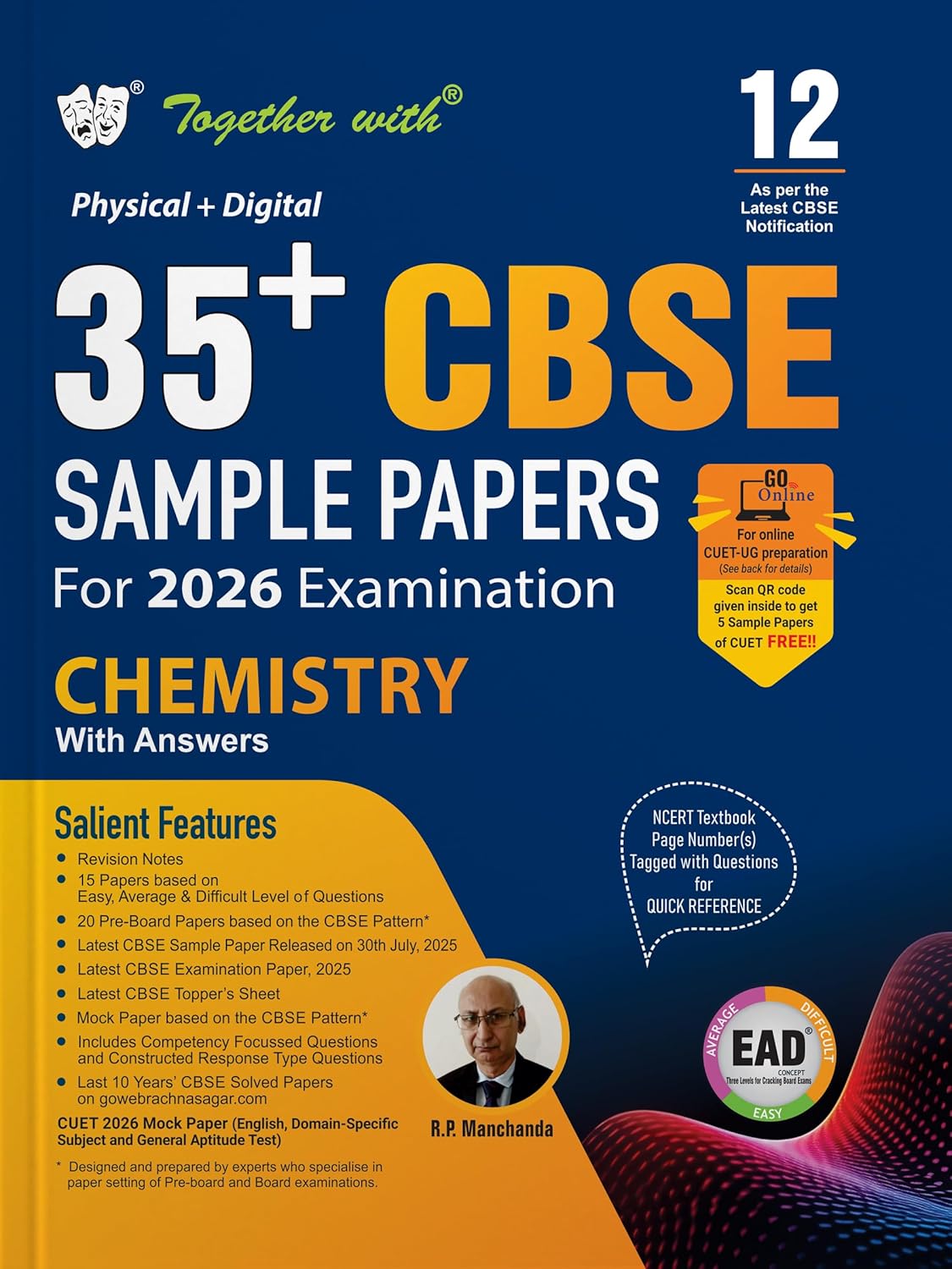 Together with CBSE EAD (Physical + Digital) 35+ Sample Paper Chemistry for Class 12 - Latest for 2026 Examination - Paperback