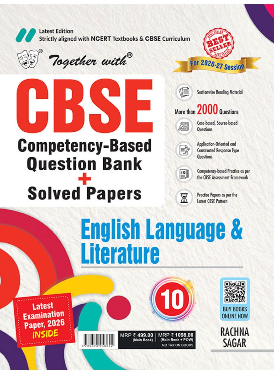 Together With CBSE Question Bank English Language & Literature For Class 10 - Latest for 2026-27 Session