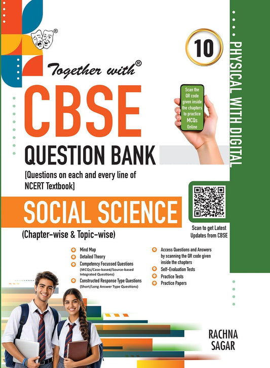 Together With Social Science (Physical with Digital) CBSE Question Bank For Class 10 - Latest for 2027 Session (Paperback)